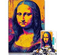 Adult Jigsaws 1000 Pieces Difficult Mona Lisa,Challenging Game And Family Play with Matching Poster And Trivia Sheet 50x75cm