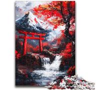 Adult Jigsaws 1000 Pieces Difficult Mount Fuji, Japan Educational Family Game Is Ideal As Gifts for The Whole Family for 14+ 50x75cm