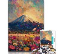 Adult Jigsaws 1000 Pieces Difficult Mount Fuji, Japan Jigsaw,Brain Intelligence Challenge Addictive Toys for Home Decoration (size 38x26cm)
