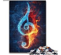 Adult Jigsaws 1000 Pieces Difficult Music Symbols Help The Brain Exercise Addictive Toys to Cultivate Patience Parent-child Interaction (size 26x38cm)