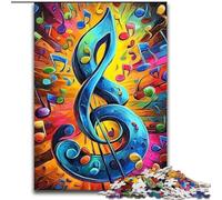 Adult Jigsaws 1000 Pieces Difficult Musical Symbols, Game Toys Every Piece Is Unique - Challenging Family Fun Game for for Age 14 (Size 50x75cm)