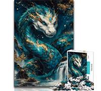 Adult Jigsaws 1000 Pieces Difficult Mysterious Dragon,Challenging To Complete But Fun And Humorous Birthday Present,Gifts,Wall Art (38x26cm)