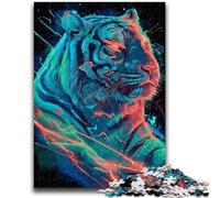 Adult Jigsaws 1000 Pieces Difficult Mysterious Tiger Puzzles,for Educational Game Challenge Toy Deal As Gifts for The Whole Family (50x75cm)