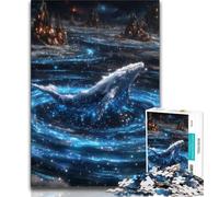 Adult Jigsaws 1000 Pieces Difficult Mysterious Whale Puzzles for Teenagers,is Ideal As Gifts for The Whole Family Suitable for And 14 (size 38x26cm)