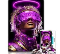 Adult Jigsaws 1000 Pieces Difficult Neon Warriors Puzzles,for Educational Game Challenge Toy Deal As Gifts for The Whole Family 75x50cm