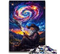 Adult Jigsaws 1000 Pieces Difficult Old Man of The Universe 1000 Pieces for Teenagers,Stress Reliever Staycation Kill Time Enhance Love between Couples (50x75cm)
