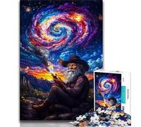 Adult Jigsaws 1000 Pieces Difficult Old Man of The Universe,Learning Educational Toys Family Games Educational Game for Birthday,Chrismas (38x26cm)