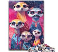 Adult Jigsaws 1000 Pieces Difficult Otter Family for Age 14+ Educational Games For Adults And Teenagers Artwork Gift 50x75cm