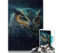 Adult Jigsaws 1000 Pieces Difficult Owl Jigsaw,Brain Intelligence Challenge Addictive Toys for Home Decoration (size 38x26cm)