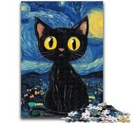 Adult Jigsaws 1000 Pieces Difficult Owl Night Sky Educational Games Educational Game for Birthday, Chrismas for And Age 14 26x38cm