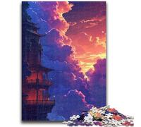Adult Jigsaws 1000 Pieces Difficult Paris Streets Adult Puzzles,Educational Family Game Suitable for Desktop Decoration (50x75cm)