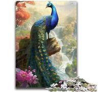 Adult Jigsaws 1000 Pieces Difficult Peacock And Cherry Blossom Adult Jigsaw,Stress Reliever Staycation Kill Time Home Decoration Toys (75x50cm)