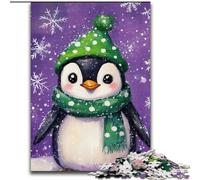 Adult Jigsaws 1000 Pieces Difficult Penguins in Winter,Learning Educational Toys Family Games Educational Game for Birthday,Chrismas 50x75cm
