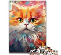 Adult Jigsaws 1000 Pieces Difficult Persian Cat Adult Puzzles,Educational Family Game Suitable for Desktop Decoration (26x38cm)