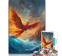 Adult Jigsaws 1000 Pieces Difficult Phoenix Bird 1000 Pieces for Adults,Educational Games Wall Decoration Unique Birthday And Xmas Gifts (size 75x50cm)