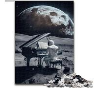 Adult Jigsaws 1000 Pieces Difficult Piano in Space, Stress Reliever Difficult Challenge Secret Santa Gifts for Age 14 Years Up (Size 50x75cm)