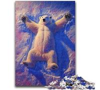 Adult Jigsaws 1000 Pieces Difficult Polar Bears 1000 Pieces for Teenagers,Challenging Game Toys Wall Decoration Unique Birthday And Xmas Gifts (75x50cm)