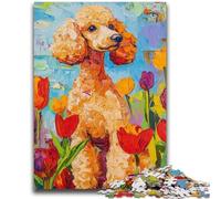 Adult Jigsaws 1000 Pieces Difficult Poodle 1000 Pieces for Teenagers,Challenging Game Toys Wall Decoration Unique Birthday And Xmas Gifts (38x26cm)