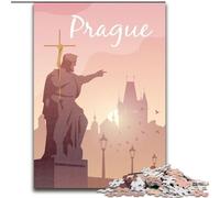Adult Jigsaws 1000 Pieces Difficult Prague, for And from 14 Years And over Educational Learning Toys Family Games Birthday Present 50x75cm