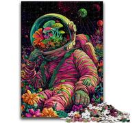 Adult Jigsaws 1000 Pieces Difficult Psychedelic Astronaut Educational Games Educational Game for Birthday, Chrismas for And Age 14 50x75cm