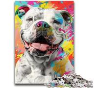 Adult Jigsaws 1000 Pieces Difficult Psychedelic Dog Educational Games DIY Toys for Is Ideal As A Gift for The Whole Family 50x75cm