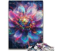 Adult Jigsaws 1000 Pieces Difficult Psychedelic Lotus Teenager Jigsaw,Educational Games Wall Decoration Unique Birthday And Xmas Gifts (26x38cm)