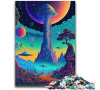 Adult Jigsaws 1000 Pieces Difficult Psychedelic Nature Stress Reliever Difficult Challenge Deal As Gifts for The Whole Family 26x38cm