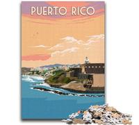 Adult Jigsaws 1000 Pieces Difficult Puerto Rico San Juan Educational Games DIY Toys for Is Ideal As A Gift for The Whole Family (size 38x26cm)