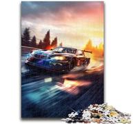 Adult Jigsaws 1000 Pieces Difficult Racing Car Adult Jigsaw,Stress Reliever Staycation Kill Time Home Decoration Toys (26x38cm)