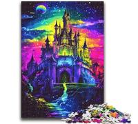 Adult Jigsaws 1000 Pieces Difficult Rainbow Castle Educational Games DIY Toys for Is Ideal As A Gift for The Whole Family 38x26cm