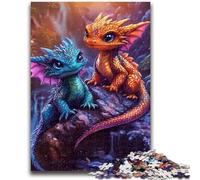 Adult Jigsaws 1000 Pieces Difficult Rainbow Dragon Baby Puzzles,Stress Reliever Difficult Challenge Suitable for Desktop Decoration (50x75cm)