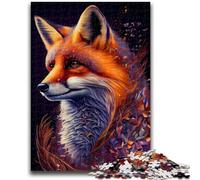 Adult Jigsaws 1000 Pieces Difficult Red Fox Ink Painting Educational Games DIY Toys for Is Ideal As A Gift for The Whole Family 38x26cm
