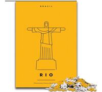 Adult Jigsaws 1000 Pieces Difficult Rio Brazil, for Educational Game Challenge Toy Unique Home Decor And Gifts 26x38cm