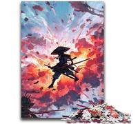 Adult Jigsaws 1000 Pieces Difficult Samurai Ninja 1000 Piece Puzzle,is Ideal As Gifts for The Whole Family Suitable for And 14 (38x26cm)