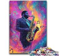 Adult Jigsaws 1000 Pieces Difficult Saxophone Performance Teenager Puzzles,Stress Reliever Difficult Challenge Secret Santa Gifts (50x75cm)