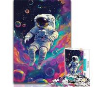 Adult Jigsaws 1000 Pieces Difficult Space Astronaut Adult Puzzles,Stress Reliever Difficult Challenge Secret Santa Gifts 75x50cm