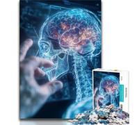 Adult Jigsaws 1000 Pieces Difficult Storm Brain 1000 Piece Puzzle,is Ideal As Gifts for The Whole Family Suitable for And 14 75x50cm