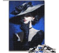 Adult Jigsaws 1000 Pieces Difficult Temperament Female Model, Stress Reliever Difficult Challenge Secret Santa Gifts for Age 14 Years Up (Size 50x75cm)