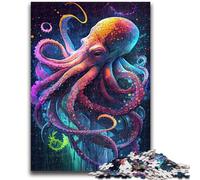 Adult Jigsaws 1000 Pieces Difficult The Intelligent Octopus Challenging To Complete But Fun And Humorous Educational Game for Birthday 26x38cm