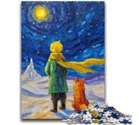 Adult Jigsaws 1000 Pieces Difficult The Little Prince Fox 1000 Pieces for Teenagers,Stress Reliever Staycation Kill Time Enhance Love between Couples (50x75cm)