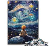 Adult Jigsaws 1000 Pieces Difficult The Little Prince of The Night Sky 1000 Piece Puzzle,Decompressing Intellectual Educational Toy Perfect Decoration (75x50cm)