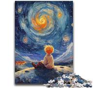 Adult Jigsaws 1000 Pieces Difficult The Little Prince of The Night Sky for Age 14 Years And over Beautiful Design GameBeautiful Design Game Great Gift 26x38cm