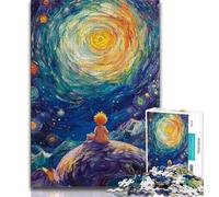 Adult Jigsaws 1000 Pieces Difficult The Little Prince of The Night Sky Jigsaw,Brain Intelligence Challenge Addictive Toys for Home Decoration (size 38x26cm)