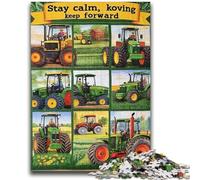 Adult Jigsaws 1000 Pieces Difficult Tractor Collage Help The Brain Exercise Addictive Toys to Cultivate Patience Suitable for Couples 26x38cm