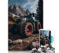 Adult Jigsaws 1000 Pieces Difficult Tractor,Help The Brain Exercise Addictive Toys to Cultivate Patience Perfect Decoration 75x50cm