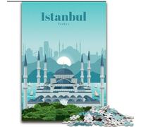 Adult Jigsaws 1000 Pieces Difficult Travel to Istanbul, for And from 14 Years And over Educational Learning Toys Family Games Birthday Present 50x75cm