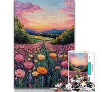 Adult Jigsaws 1000 Pieces Difficult Tulip Garden,Educational Games Home Decoration Educational Game for Birthday,Chrismas (38x26cm)
