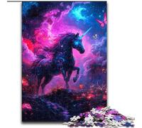 Adult Jigsaws 1000 Pieces Difficult Unicorn of The Universe, Game Toys Every Piece Is Unique - Challenging Family Fun Game for for Age 14 (Size 50x75cm)