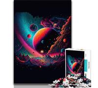 Adult Jigsaws 1000 Pieces Difficult View Infinite Universe Adult Puzzles,Educational Family Game Suitable for Desktop Decoration 75x50cm
