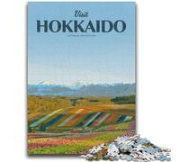 Adult Jigsaws 1000 Pieces Difficult Visit Hokkaido Adult Puzzles,is Ideal As Gifts for The Whole Family Suitable for And 14 (26x38cm)